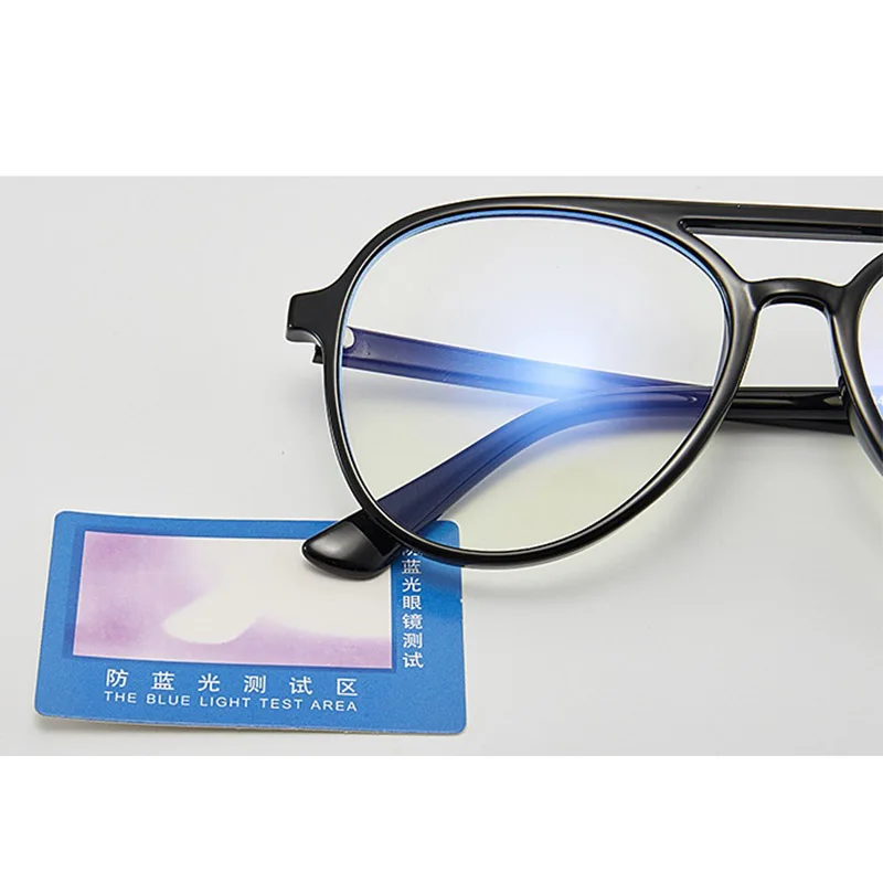 TR90 Blå Lys Platin briller Filter Computer Stråling Briller Ramme Forestilling Gafas oculos Gennemsigtig Pilot Briller 1