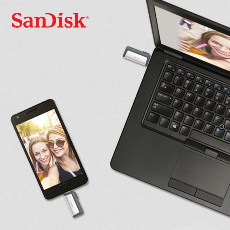 Sandisk Pen-Drev SDDDC2 Ekstrem høj hastighed Type-C USB3.1 Dual OTG USB-Flash-Drev 256GB 128GB 64GB 16GB 130 M/S PenDrive 32GB 1