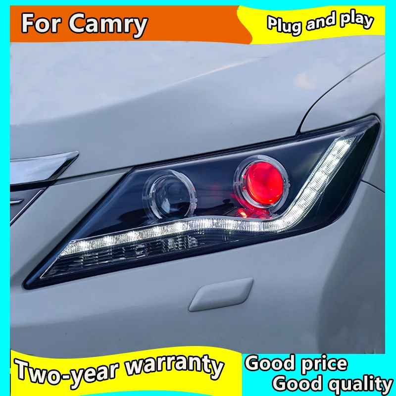Bil Styling til Toyota 2012-Camry Forlygte camry LED Forlygte LED KØRELYS Dynamisk turnsignal hid lygten Tilbehør 1