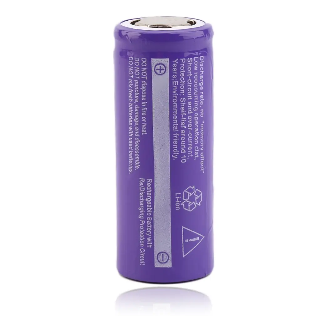 3,7 V 26650 8800mAh Li-ion Genopladeligt Batteri, Til LED Lommelygte Torch Li-Ion Fakkel Sikker og miljøvenlig 1