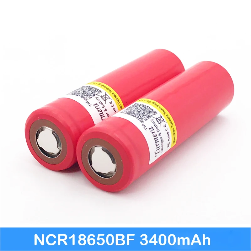 18650 batteri 3400mah høj kapacitet batteri Oprindelige 3400 mAh genopladeligt Li-ion batteri 3,6 v Batteri NCR18650BF JUN20 1