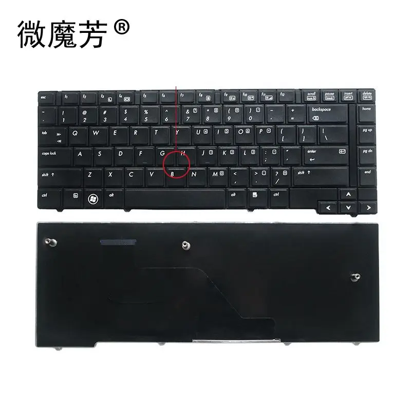 Ny engelsk laptop tastatur TIL HP 8440P 8440W ' 8440 OS Sort 1
