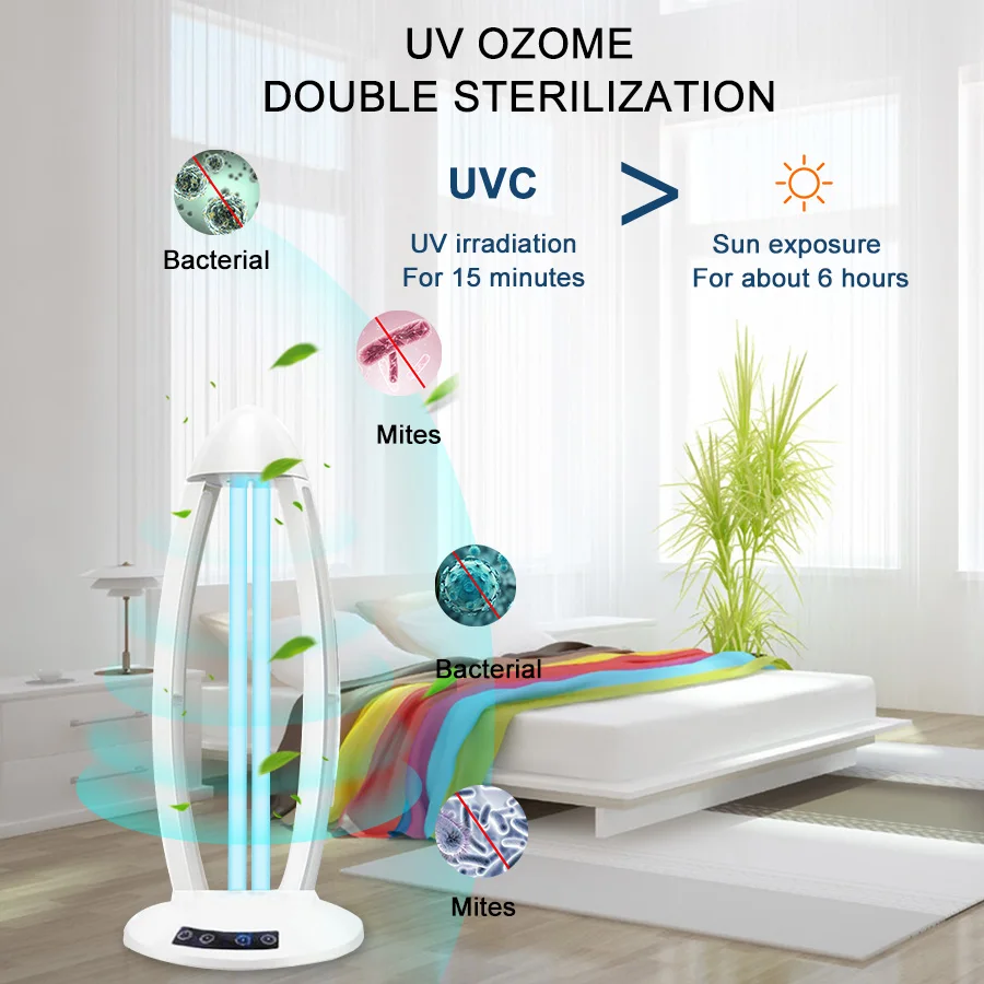 UVC-Ozon Sterilisator Lampe, UV Sterilisator Kvarts UVC-Lampe Bakteriedræbende Desinfektion Lys 36W UV-50W Pære Sterilisator 110V 220V 1