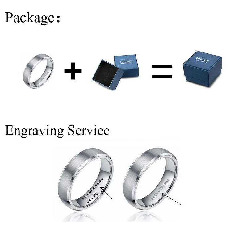 8mm Wolframcarbid Mænds Sort Carbon Fiber Bryllup Band Smykke Ring Hvælvet Engagement Ring 1