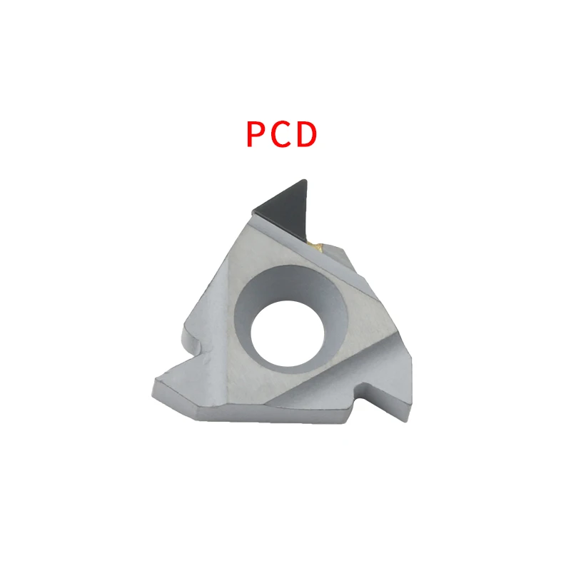 1PC PCD diamantværktøj 11IR A60 16ER AG55/AG60 threading hårdmetal sæt skruen i cnc vendbare drejestål tråd dreje cutter 1