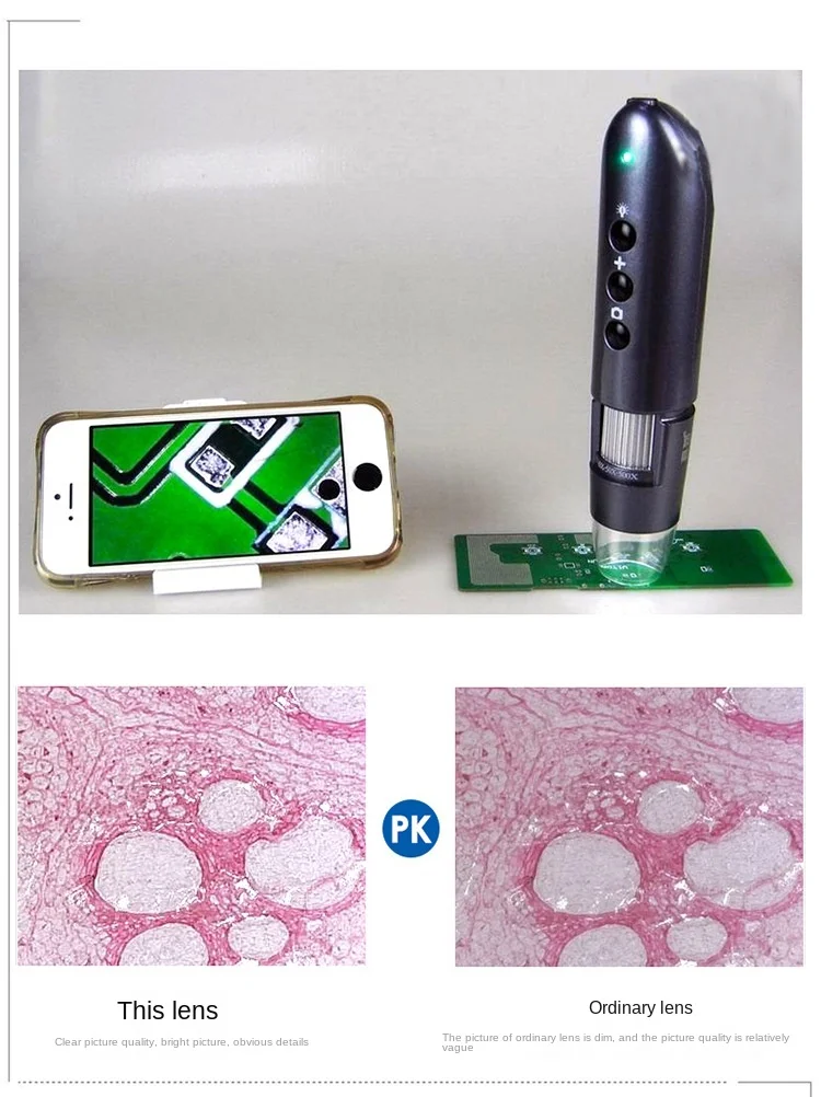 Miljøbeskyttelse wireless wifi high-definition digital elektronisk håndholdt mikroskop, lup 1