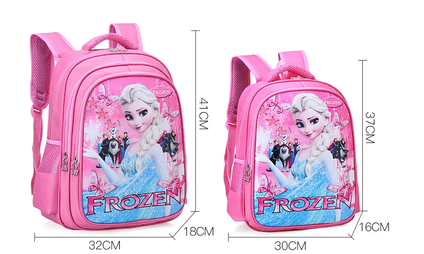 Disney Børns Elsa Rygsæk Reduceret Vandtæt Schoolbags frosne Prinsesse piger bookbags Tegnefilm Taske 1
