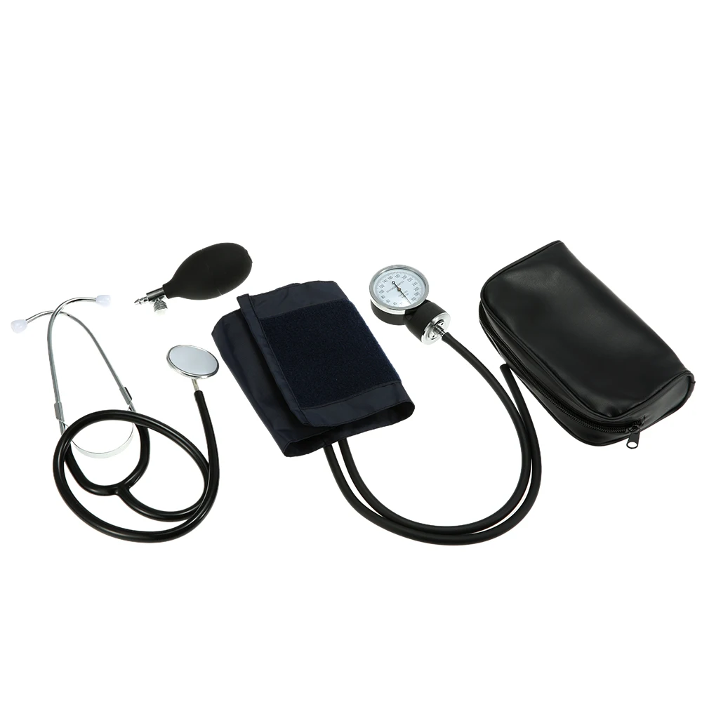 Klassisk Blood Pressure Monitor BP Voksen Cuff-Tonometeret Arm Aneroid Blodtryksmaaler med Manuelt Tryk 1