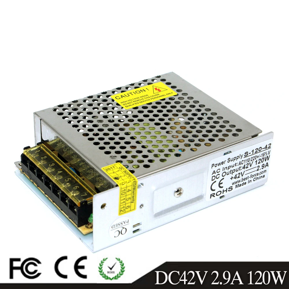 120W 2.9 EN DC42V Strømforsyning Skifte Driver AC 100-240V Input Til 42V DC Udgang til CNC CCTV 3D-Printer Led Lampe Belysning 1