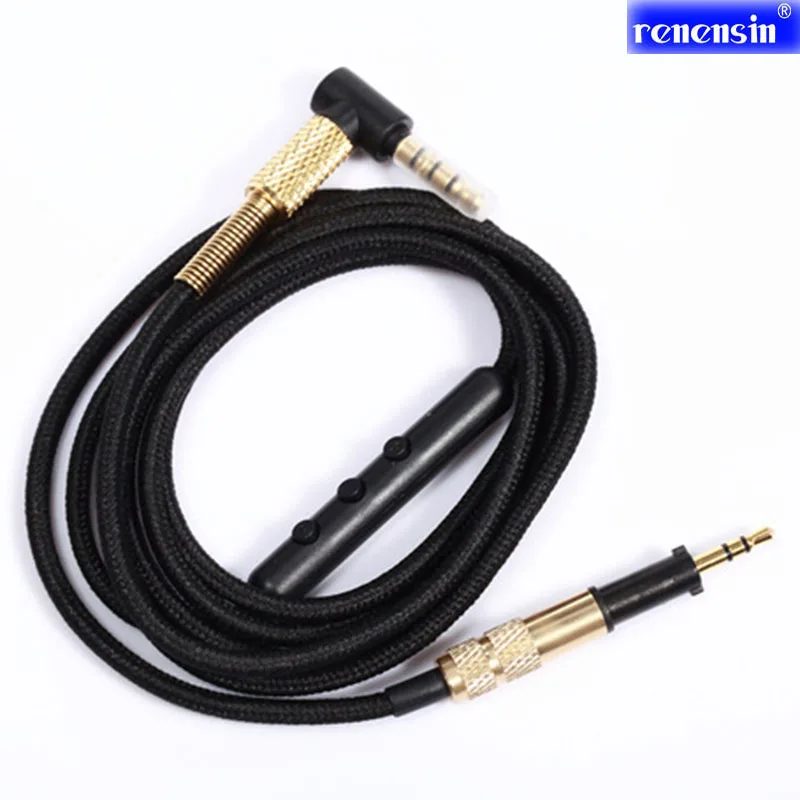 RNX K450 hovedtelefon kabel udskiftning Hifi Audio kabel til AKG K451 K480 Q460 Hovedtelefoner Snore med Mic Volume til iPhone og Android 1