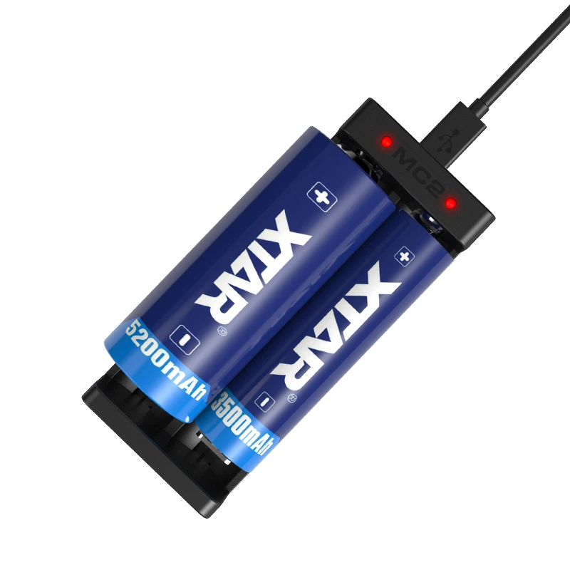 XTAR MC2 Mini-USB-Li-ion Batteri Oplader Universal-3.6 V/3,7 V for 18650 14500 16340 10440 26650 21700 20700 Batterier, Opladning 1