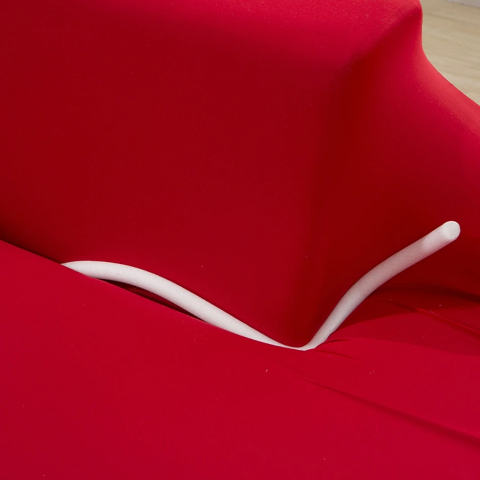 Rød ensfarvet elastisk hjørne sofa dækning for stue,multi-størrelsen universal strække sofa sofa dækning,sofa slipcovers billige 1