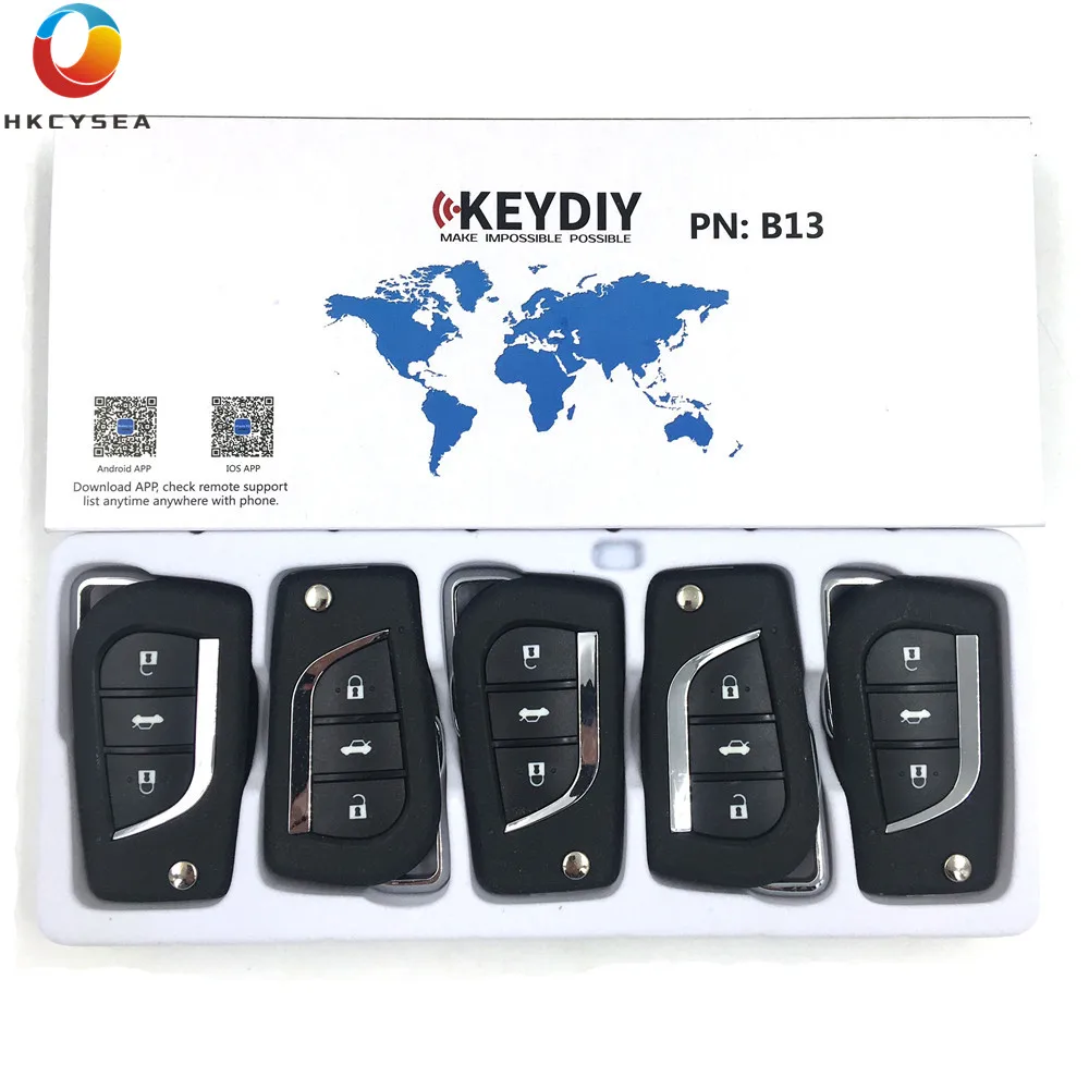 HKCYSEA 5/10/15PCS Universal KEYDIY B-Serie 3-Knappen Fjernbetjening Nøgle Kontrol B13 for KD900 URG200 KD-X2 MINI KD Nøglen Programmør 1