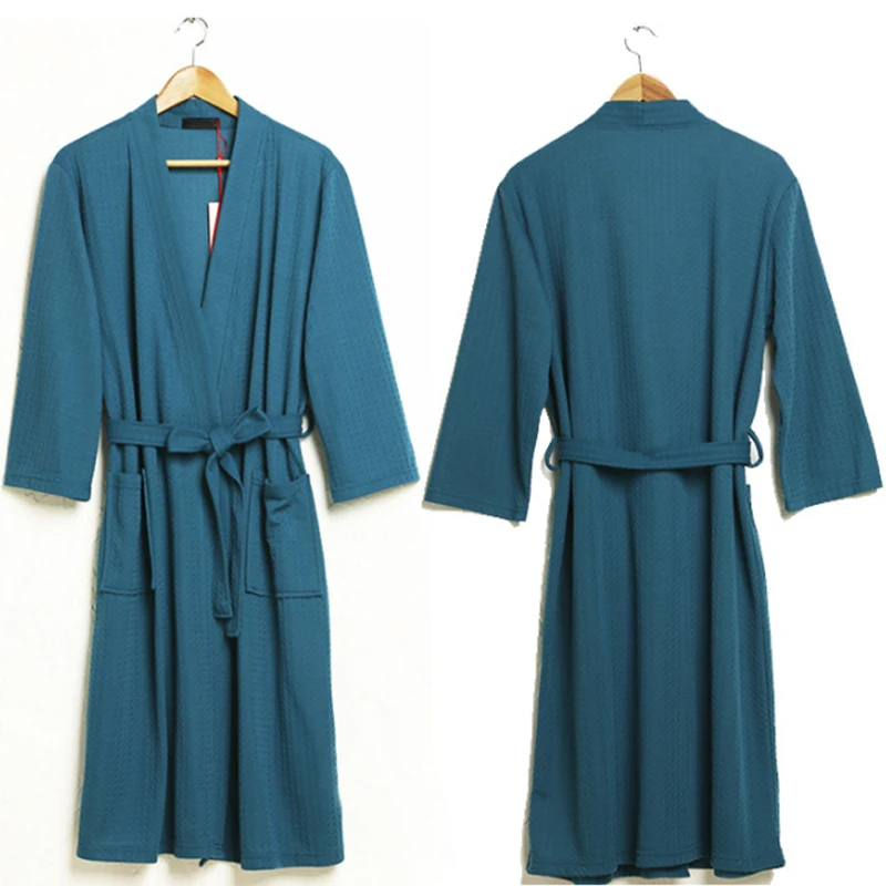 Plus Størrelse Kimono Kjole Bomuld Badekåber Kvinde Nattøj Nightgowns Homewear Pijama Langærmet Kjole Parrets Bære 2020 1