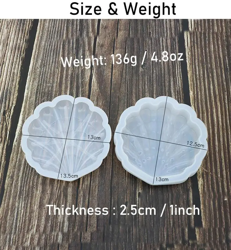 3D Shell opbevaringsboks Silikone Konkrete Skimmel Kreative Formen til at Lave Max Smykker Beholder Forme Badeværelse sæbeskål Skimmel 1