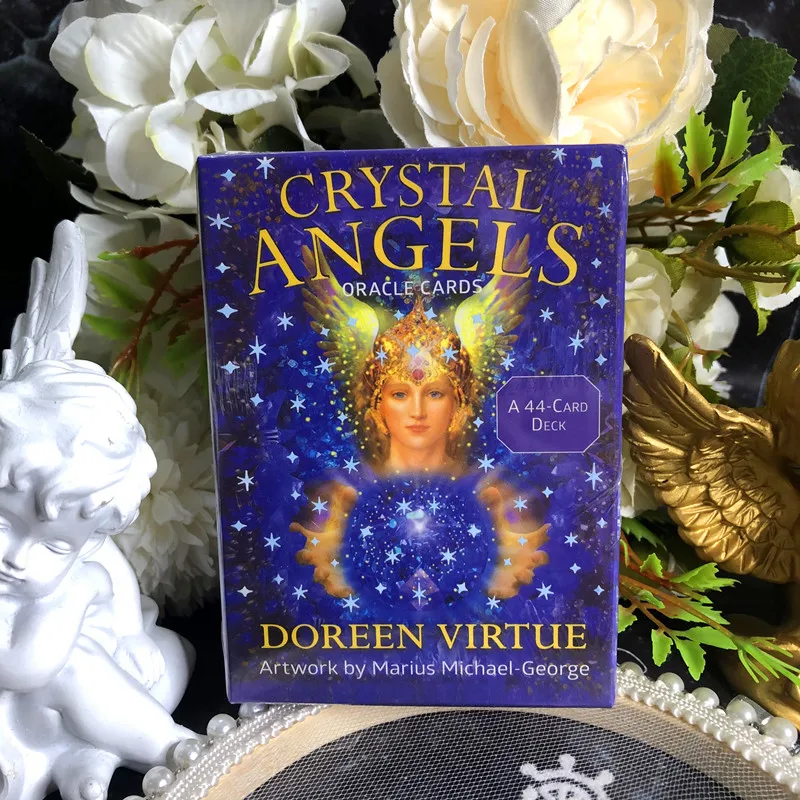 Engelsk Oracle Cards Crystal Angels Oracle Cards Crystal Angels Oracle Cards Divination Tarot Kort 1
