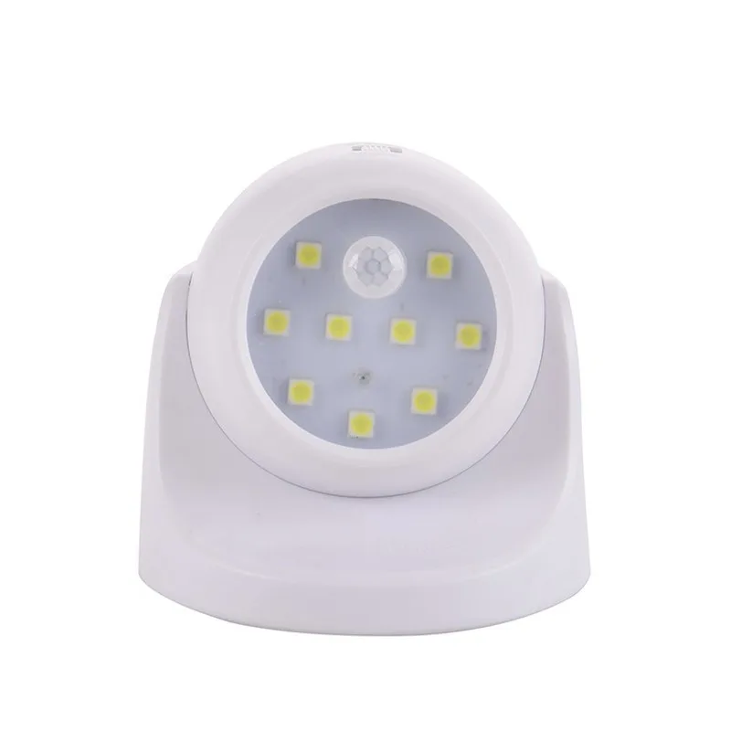 9 Lampe Perler LED væglamper Motion Sensor Nat Lys 360 Graders Rotation Trådløse Auto PIR IR Infrarød Detektor Sikkerhed WF923 1
