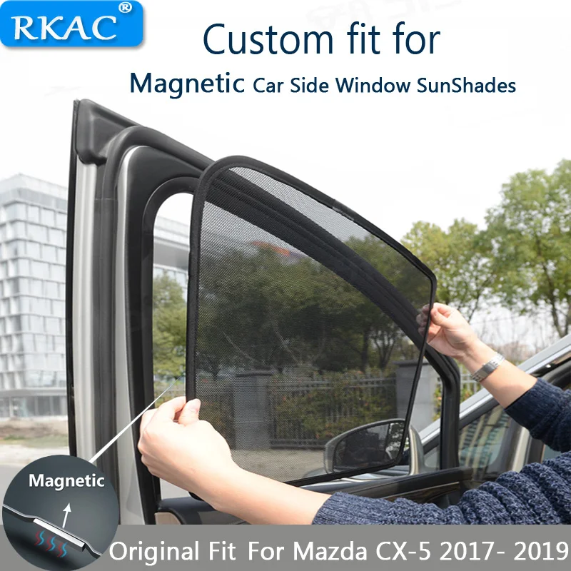 For børn rejse Magnetiske Bil solsejl UV-Beskyttelse Parasol Bil Gardin Bil sideruder solskærm Til Mazda CX-5 2017- 2019 1