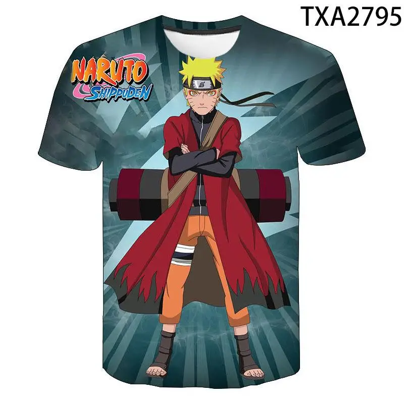 2020 Mode Mænds T-shirt Naruto Mænd er Kvinder er 3D-T-shirt Naruto Cosplay Sweatshirt Naruto Action Figur T-shirt, Mænds Top 1