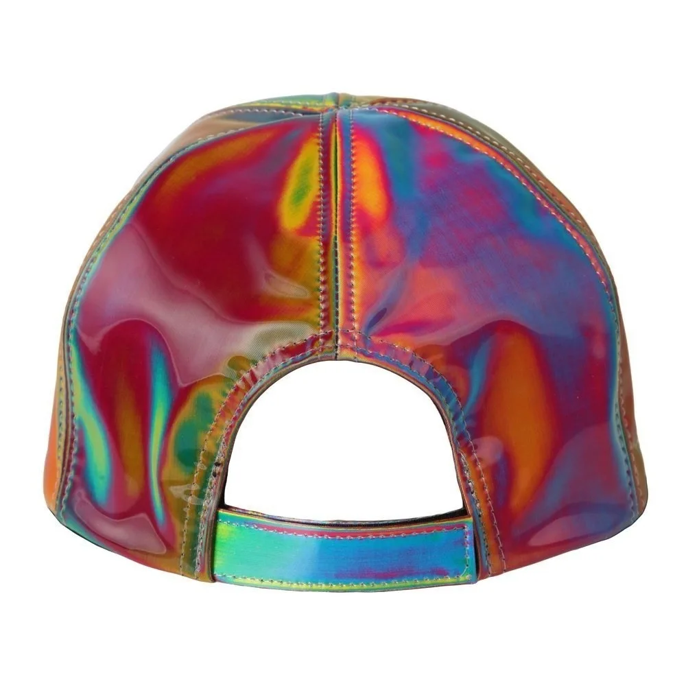 Tilbage Til Fremtiden Del 2 Marty McFly Cosplay Snapback Hat Laser Farve Skiftende Regnbue Justerbar Hætte 1
