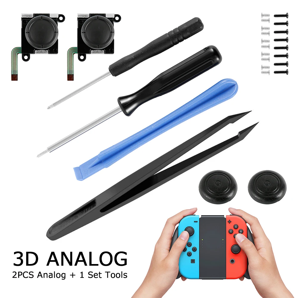 3D-Analog Gamepad Thumb Stick til Nintend Skifte NS Joystic Sensor Modul Reparation Værktøj til JoyCon Udskiftning Game Gear 1