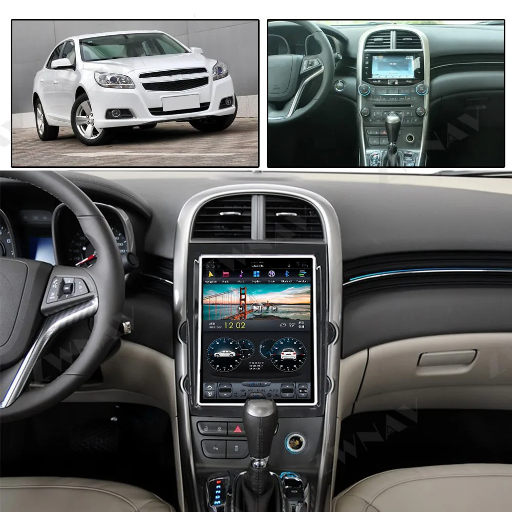 128G Tesla Skærmen Carplay For 2013 Chevrolet Malibu Android-Afspiller GPS Navi Auto Audio Stereo-Radio Optager Head Unit 1