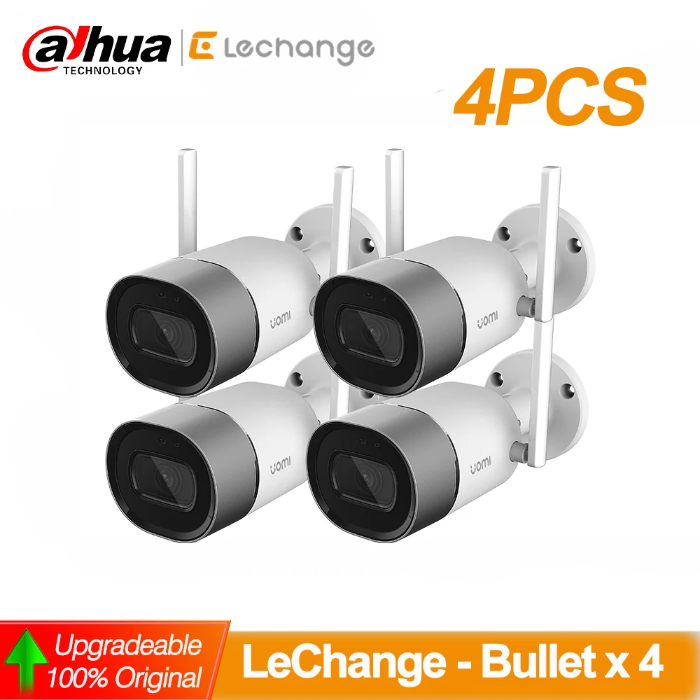 Dahua LeChange (IMOU) IPC-G26 Hele Salg 4stk/masse Bullet 2MP Wifi Kamera H. 265 Kamera Cloud Sd-Kort Opbevaring Indbygget MIC IP67 1