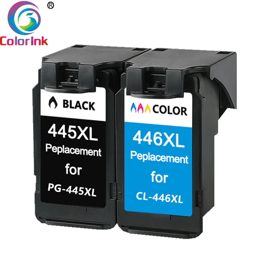 ColoInk 445 445XL 446XL til Canon PG-445XL CL-446XL blækpatron til Canon PIXMA MX494 MG 2440 2540 2940 MX494 IP2840 printer 1
