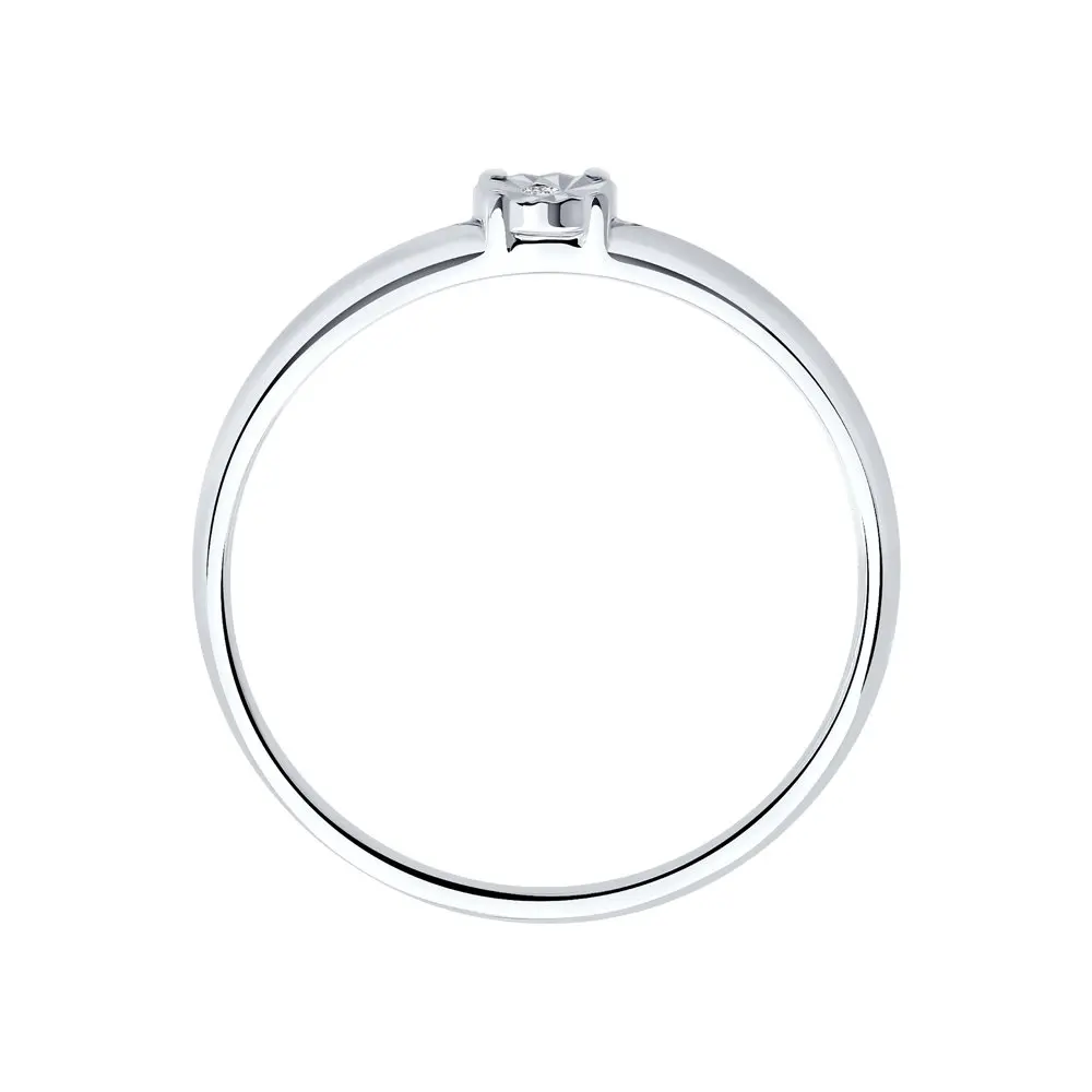 Sokolov sølv engagement ring med Diamant, mode smykker, 925, kvinders mandlige 1
