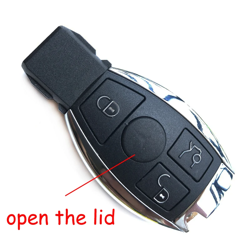 Smart key shell Fob For Mercedes W211 W222 W204 W210 W203 W221 For Benz A B C E S Klasse 3 Knapper Fjernbetjening Nøgle Case Cover 1