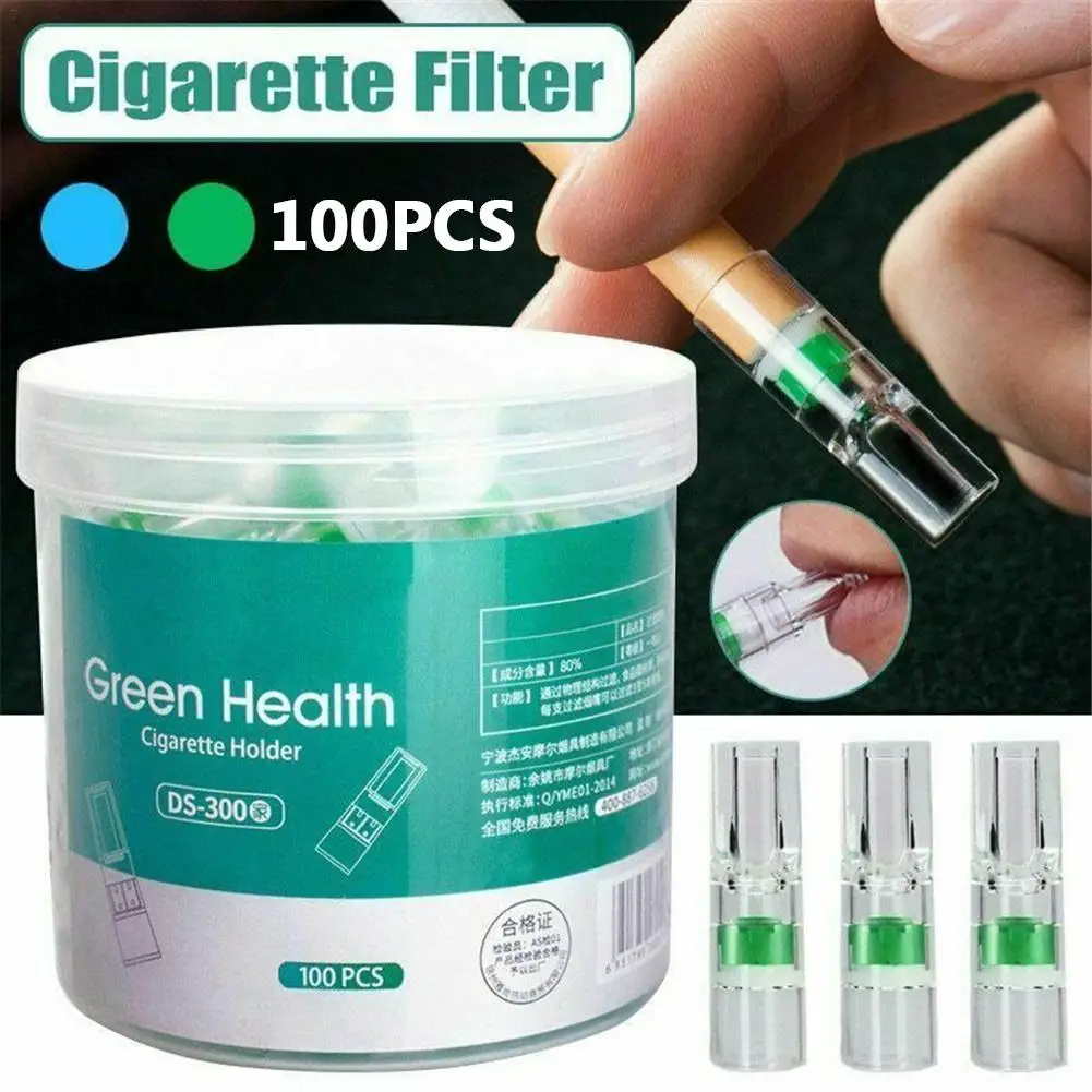 100pcs Disponible Værelser Filter Pibe Tobak, Cigaretter Reducere Tjære filterholder Rengøring Container Rygning Tilbehør Hogard 1