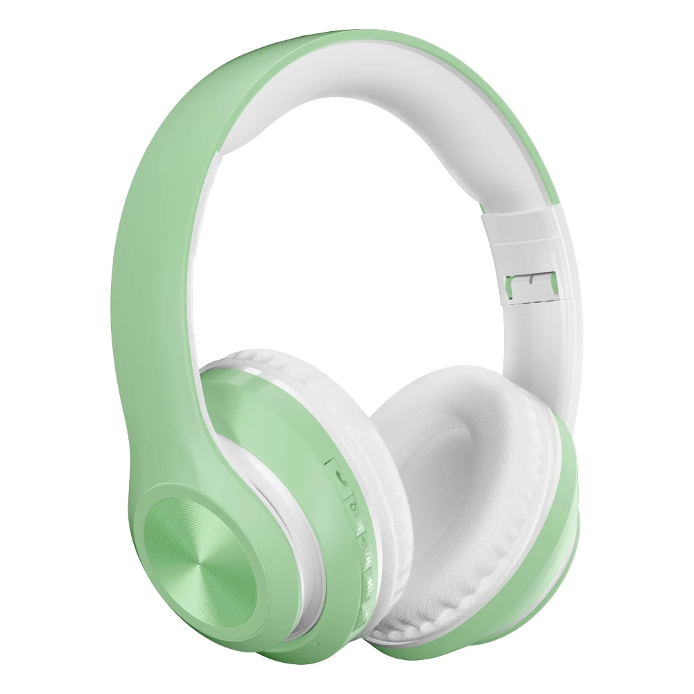 P68 Bluetooth-5.0 Trådløse Headset Sammenklappelig Tf Kort Genopladelige HiFi Lydkvalitet Macaron Farve Headset Til Unge Piger 1