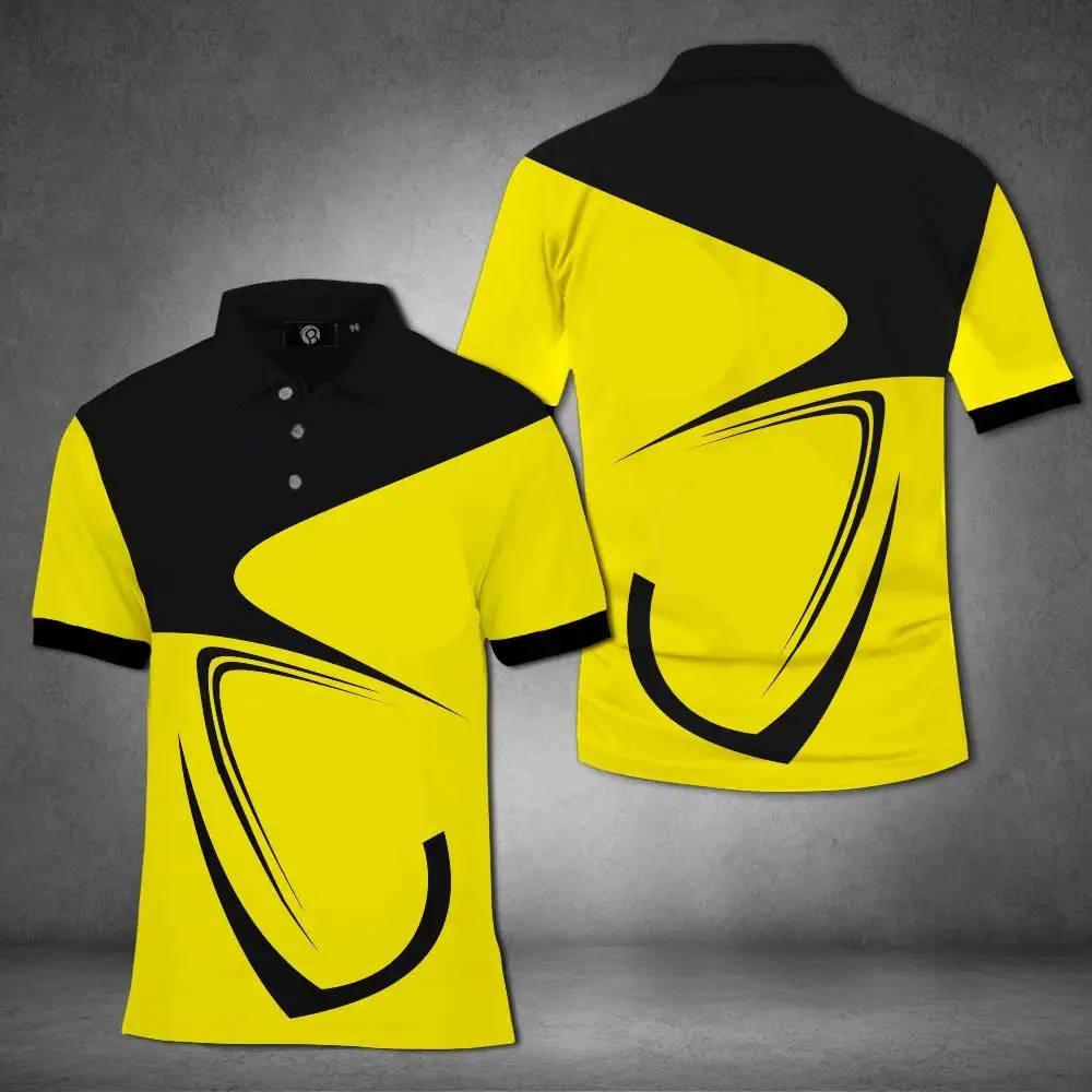 Oversize Polo Multicolor Stitchi Bomuld Logo Print Toppe Dit LOGO Skræddersyet Åndbar Shirts Plus Size Polo Dropshipping 1