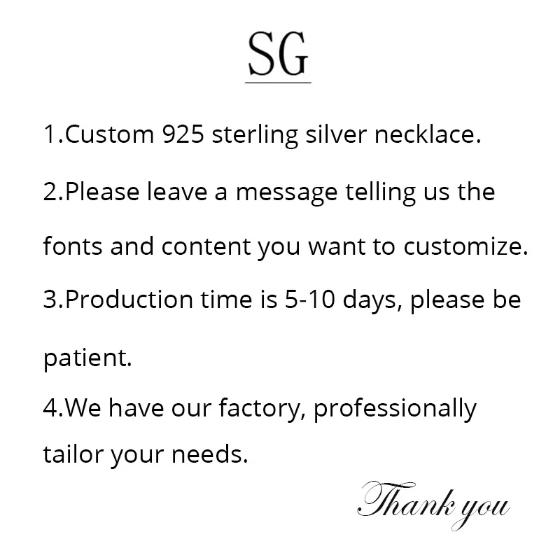 Personlig 925 Sterling Sølv Brugerdefinerede Halskæde Custom en bred Vifte af Skrifttyper Bogstav Halskæde til Kvinder Gave 1