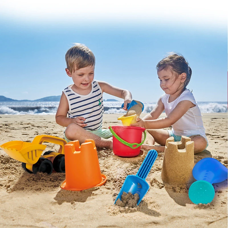 Hape Strand Legetøj Sand Legetøj Blød Sende Bil Silikone Sandkasse Sæt Sea Sand Spand Badekar Toy Gratis Fragt 1
