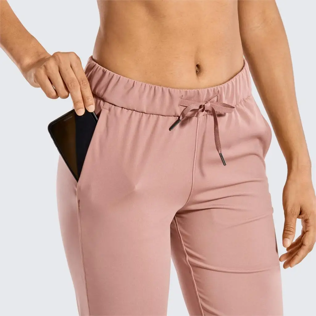 Kvinders Strække Lounge Sweatpants Snor Rejse Atletisk Træning Styr Bukser 31 inches 1