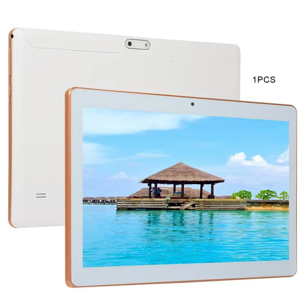 KT107 Plast Tablet-10.1 Tommer Store Skærm, Android Version 8.10 Mode Bærbare Tablet 8G+64G Hvid Tablet 1