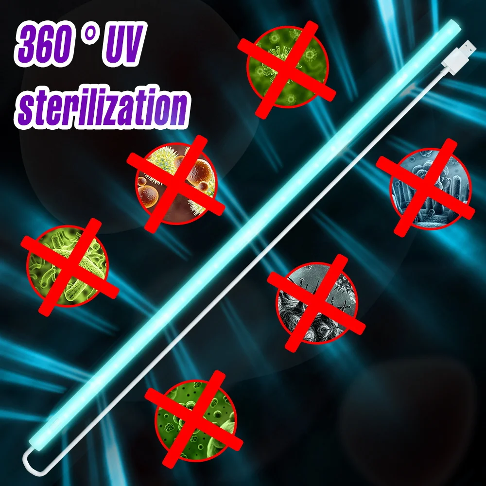 Antibakterielle Bakteriedræbende UV-Lys LED Smart Sensor Sterilisator Ultraviolet lys, 5V UVC-Desinfektion Lampe Rør til Skab Skab 1