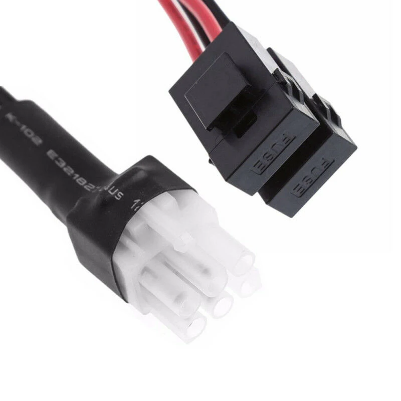 16AWG 6-Pin DC Power Cable Ledning til Kenwood Icom Alinco Radio TS-50'erne TS-60'erne TS-140 TS-440 TS-450 PG-2Z OPC-025D 30Amp Sikring 1m 1