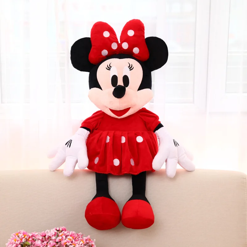 135cm Store Mickey Mouse Dukker Stor, Lyserød Minnie Mouse Plys Legetøj Elsker Dukker til Piger Valentine ' s Day Gave til Voksen Kæreste 1
