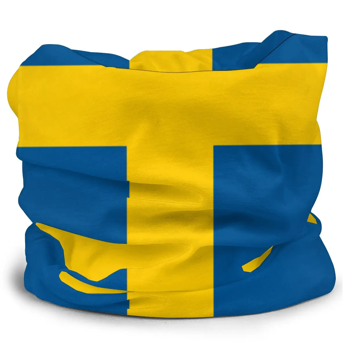 Svenske Flag Tørklæder Halve Ansigt Maske Mænd Kvinder Halloween Hals Manchet Problemfri Bandanas Støvtæt Hovedbøjle Udendørs Klatring 1