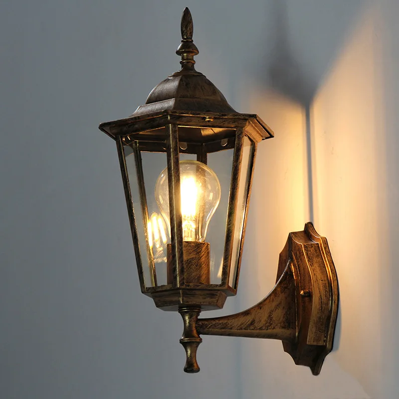 Vintage væglampe Udendørs Belysning LED Gade Garden Villa Veranda Lys Vandtæt Til Gårdhave Bronze Sconce Belysning WJ912 1
