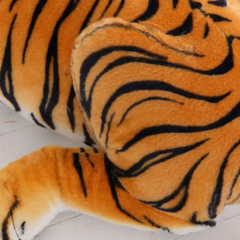 Blødt Fyld Sumatra Tiger Plys Legetøj Pude Cartoon Animal Store Mønster Kawaii Dukke Bomuld Legetøj L41D 1