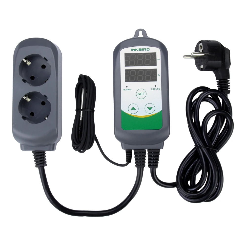 Inkbird ITC-308 Op til 2.000 W(220V) Opvarmning og Køling Dobbelt Relæ temperaturregulator for elektriske apparater til homebrew 1