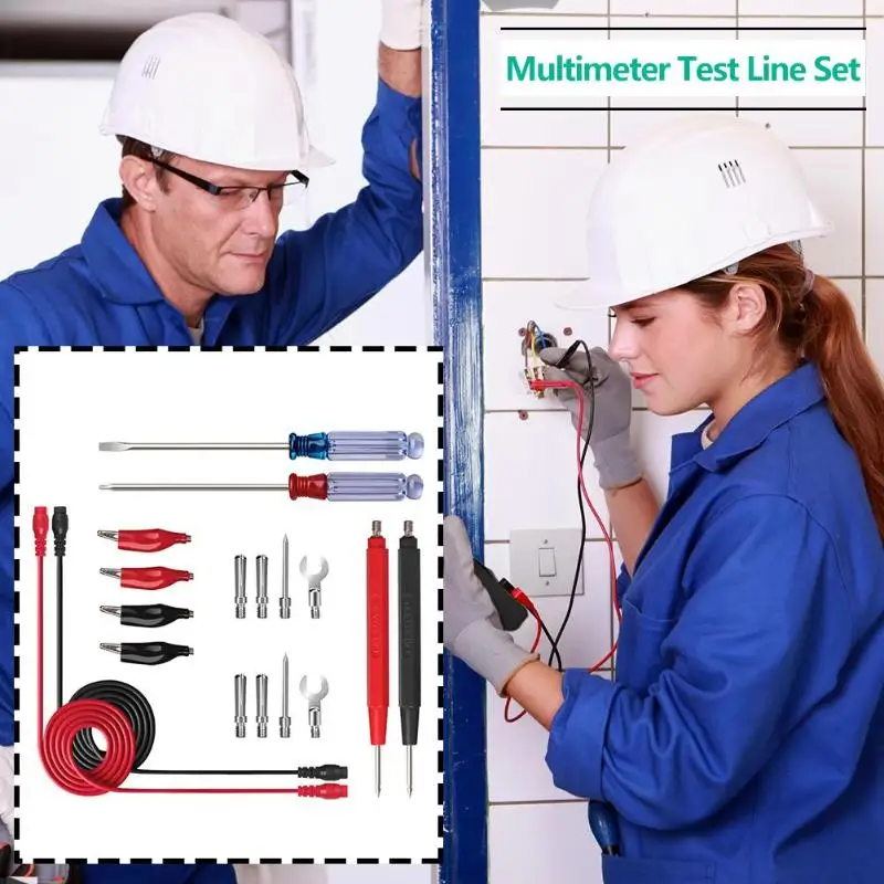 18pcs Universal Multifunktionelle Multimeter Test Linje, der er med Skruetrækkere Digital Multimeter Probe Nål Tips Wire Kabel-Pen 1