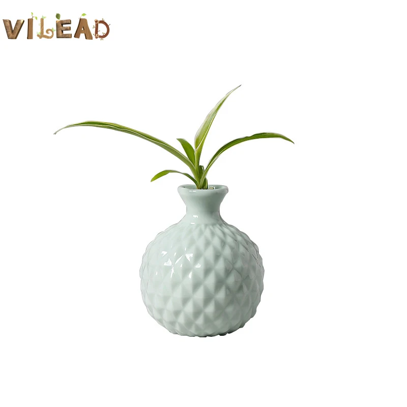 VILEAD 9,5 cm Keramisk Mini Vase Dekoration Hjem Kreative Hydroponiske Blomster Dekoration Stue, Soveværelse Dekoration 1