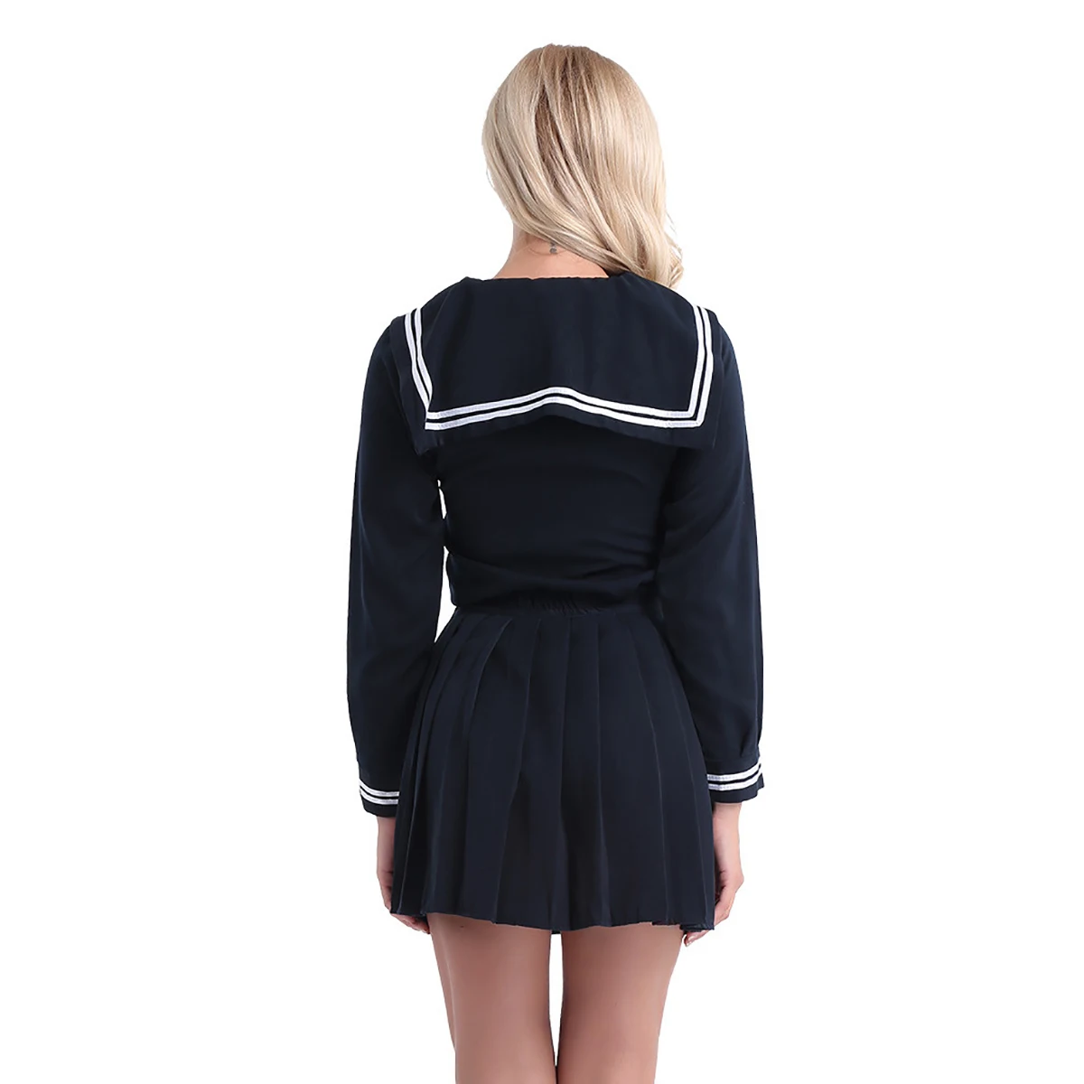 3 Stk/Sæt Japansk Sailor School Uniform Mode Skole Klasse Navy Sailor School Elev, Uniformer for Piger Cosplay Kostume 1