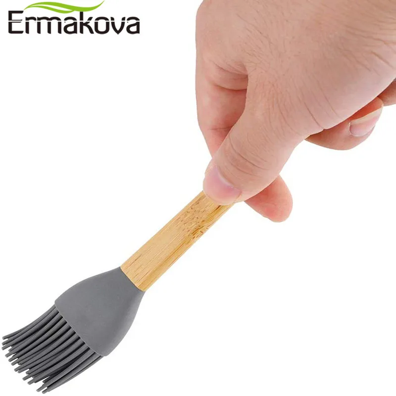ERMAKOVA 5 Pc ' er, Mini-Silicone Spatel Silikone Ske Bage Pensel med Sund Eg Håndtag til Madlavning og Bagning Køkkengrej Sæt 1