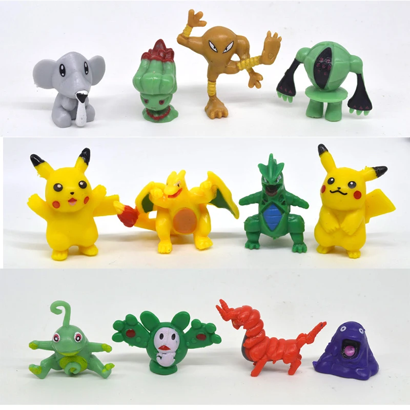 24-144PCS Animationsfilm pokemon Action Figur 2-3cm Pikachu Charizard model legetøj til børn Fødselsdag Gaver 1