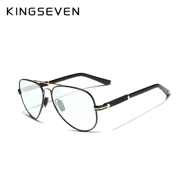 KINGSEVEN 2020 Aluminium Fotokromisk Polariserede Solbriller Mænd Luftfart Kørsel Briller Driver Briller Oculos De Sol Masculino 1
